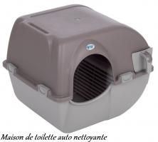 Maison de toilette chat auto nettoyante